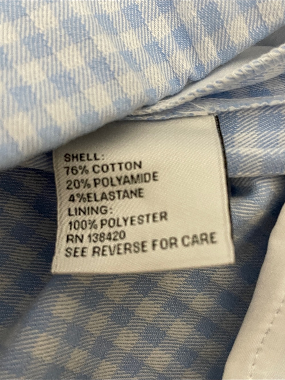 Per se Gingham Hi Rise Slim Ankle Pant size 10 - Picture 7 of 10